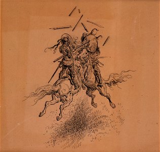 Gustave Doré, Illustration pour Roland Furieux de l'Arioste, Chant XXX, Stance 49