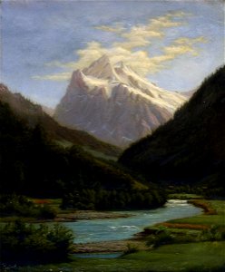 Gustavus Adolphus Behne - The Wetterhorn, Switzerland - 1913.17.5 - Reading Public Museum