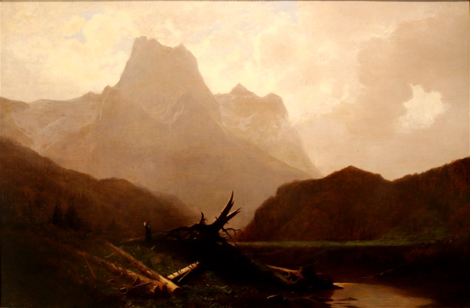 Gustave Eugène Castan - Paysage de montagne