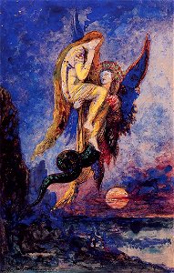 Gustave Moreau - Chimera, 1884. Free illustration for personal and commercial use.