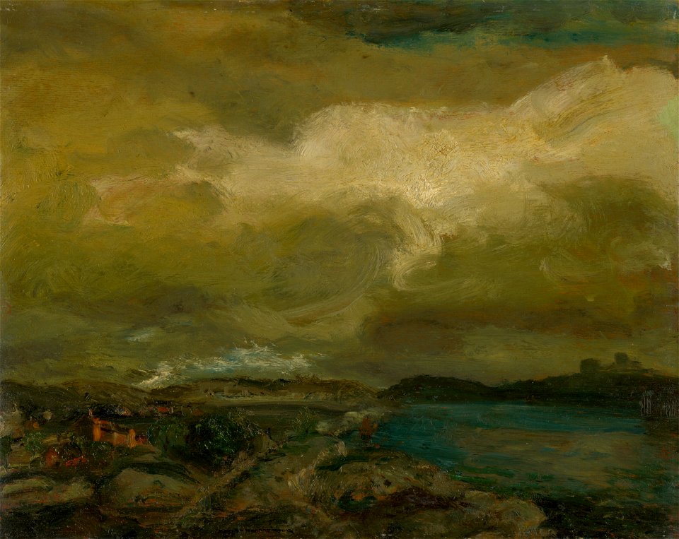 Gusztáv Magyar-Mannheimer - Landscape during Storm - O 5609 - Slovak National Gallery