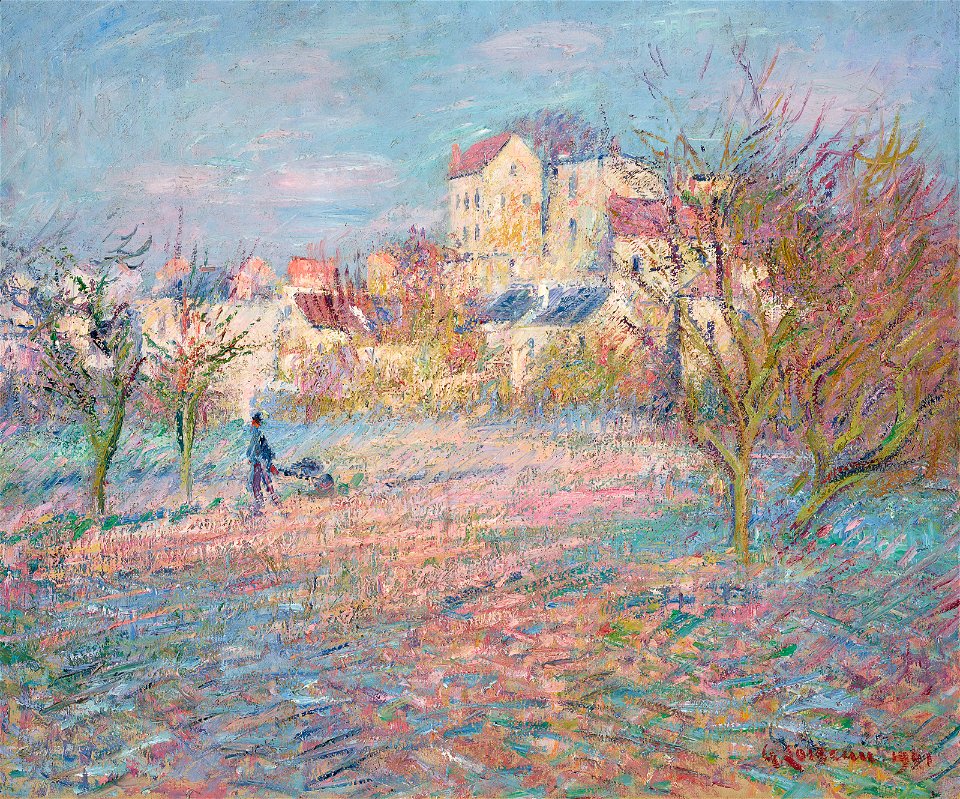 Gustave loiseau le potager en hiver010959)