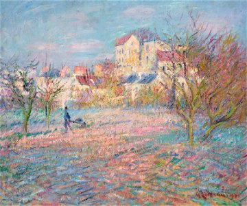 Gustave loiseau le potager en hiver010959)