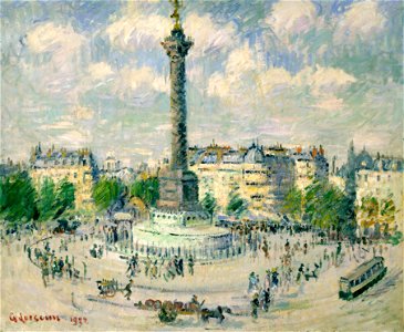 Gustave Loiseau, La Place de la Bastille, 1922