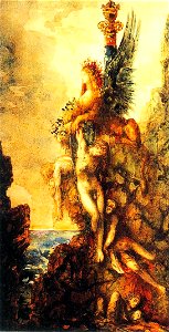 Gustave Moreau - The Triumphant Sphinx. Free illustration for personal and commercial use.