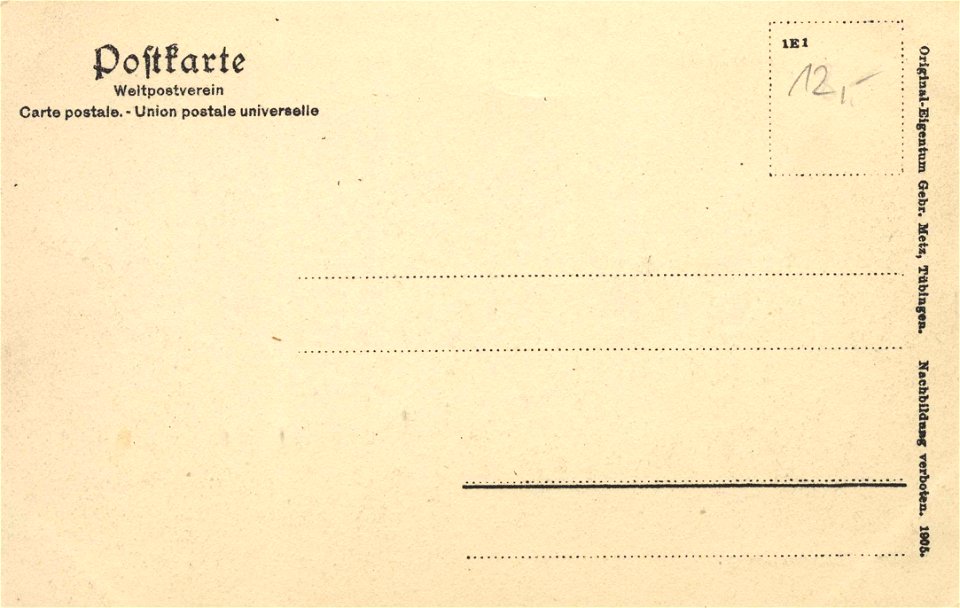 Gutenberg, Bayern - Stadtansicht (back) (Zeno Ansichtskarten)
