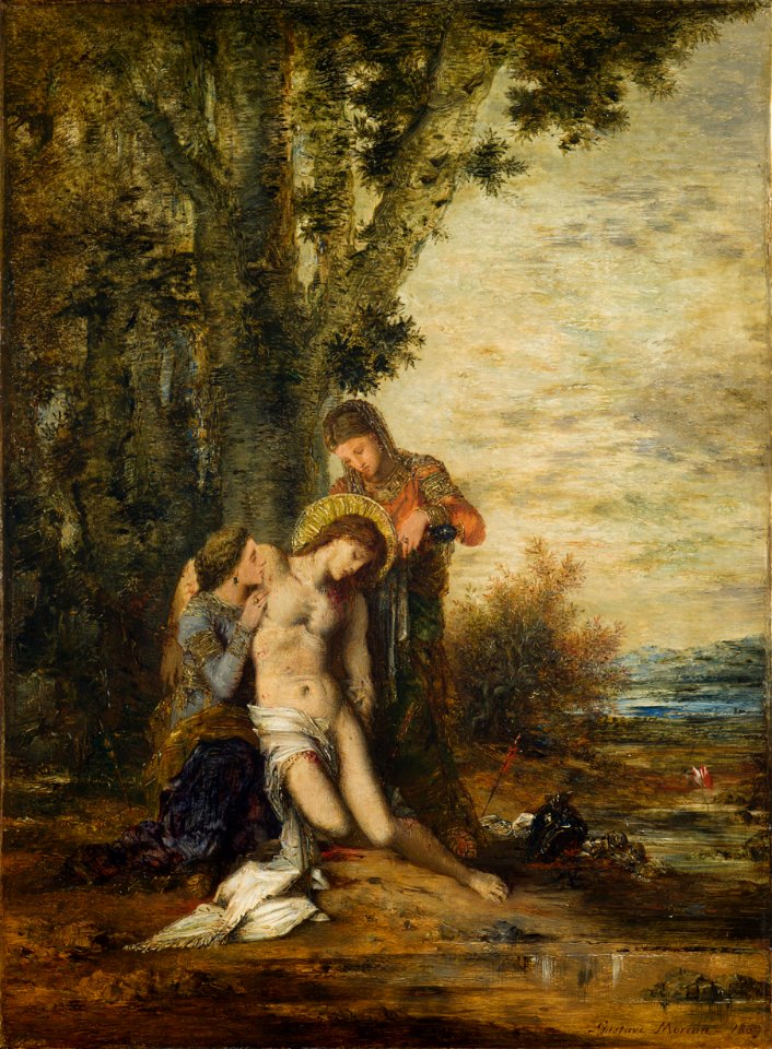 Gustave Moreau - The Martyred Saint Sebastian - 19-1968 - Saint Louis Art Museum