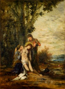Gustave Moreau - The Martyred Saint Sebastian - 19-1968 - Saint Louis Art Museum. Free illustration for personal and commercial use.