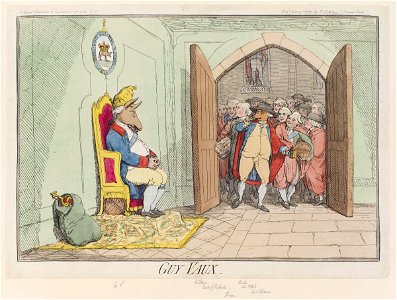Guy Vaux by James Gillray
