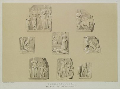 Guzeljabulluk Détails et scupltures du monument - Laborde Léon Emmanuel Simon Joseph - 1838