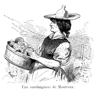 Gustave Roux 23 Une vendangeuse de Montreux