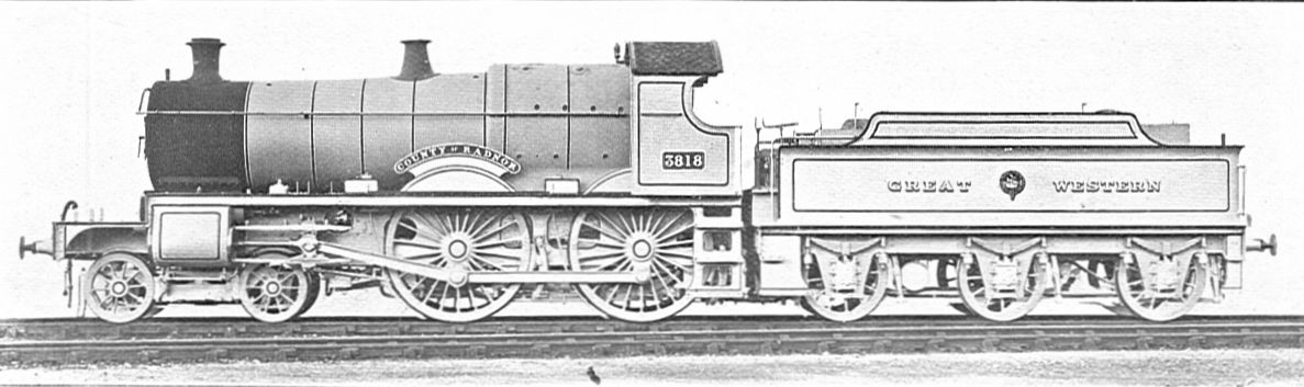 GWR 3818 County of Radnor (Boys' Book of Locomotives, 1907)