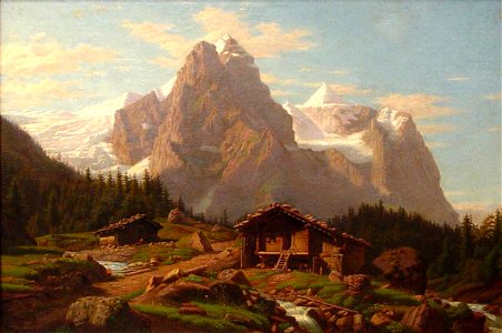 Gustavus Adolphus Behne - The Wetterhorn - 1913.17.9 - Reading Public Museum