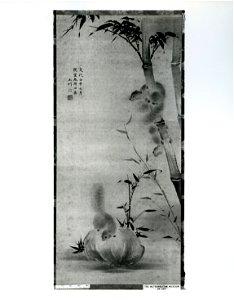 Gyokusen - Squirrels on Bamboo and Rock - 14.76.19 - Metropolitan Museum of Art