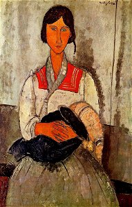 Gypsy Woman with Baby 1918 Amedeo Modigliani