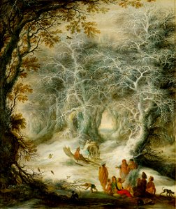 Gysbrecht Lytens - Winterlandschaft mit lagernden Zigeunern - GG 9111 - Kunsthistorisches Museum