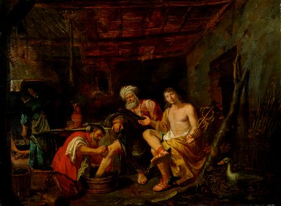 Philip Gyselaer - Mercury and Jupiter in the House of Philemon and Baucis