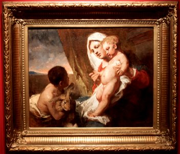 Gyula Benczúr - Madonna with Rabbit