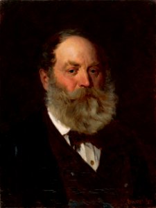 Gyula Benczúr - Podobizeň umelcovho otca Viliama Benczúra - O 2511 - Slovak National Gallery