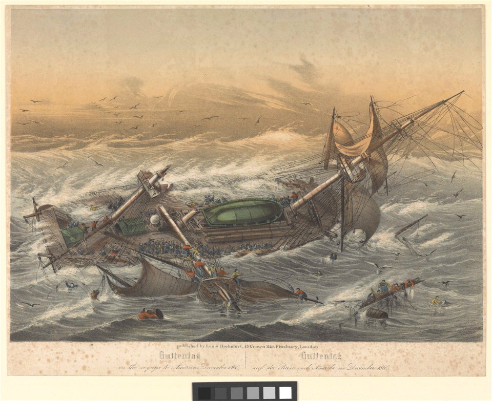 Guttentag on the voyage to America, December 1860 RMG PW7762