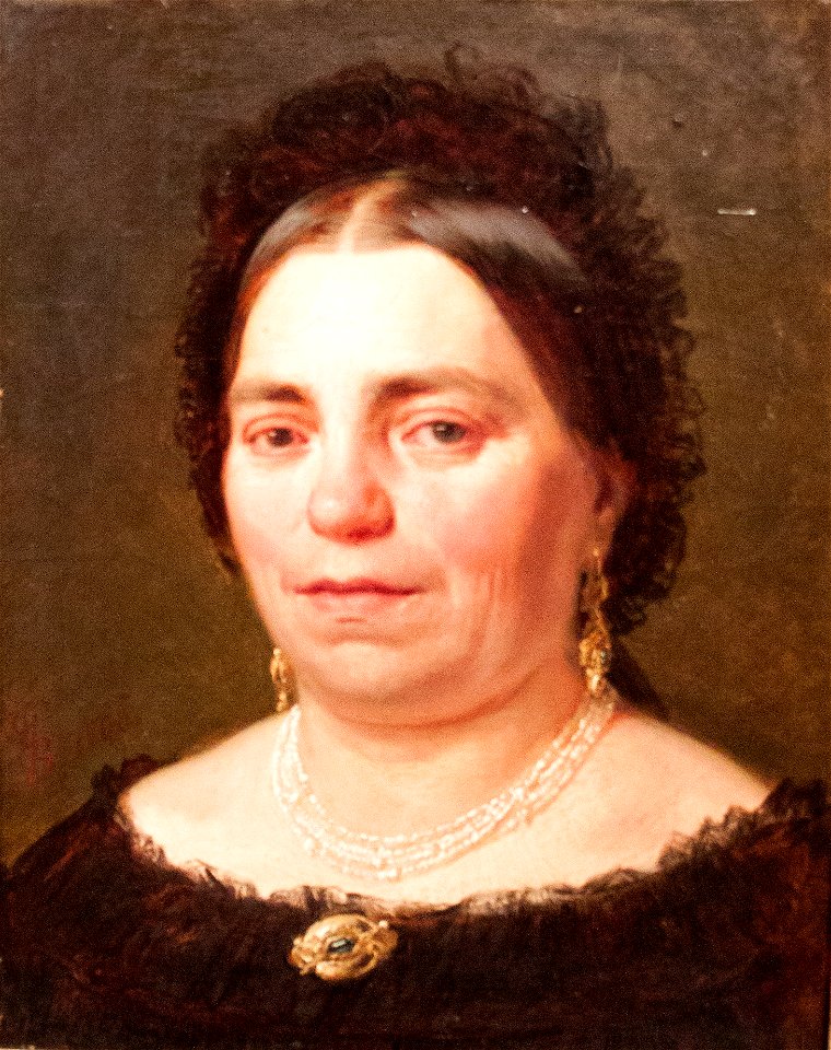 Gyula Benczúr - portrait of Mrs Vilmosné Benczúr, mother of the artist