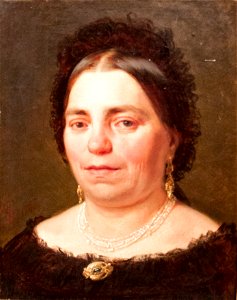Gyula Benczúr - portrait of Mrs Vilmosné Benczúr, mother of the artist