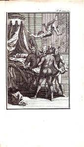 Guzman met vier duivels in zijn kamer, objectnr A 58504