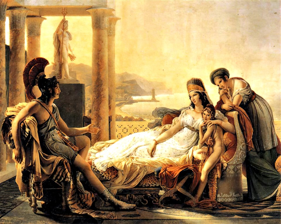 Guérin Énée racontant à Didon les malheurs de la ville de Troie Louvre 5184