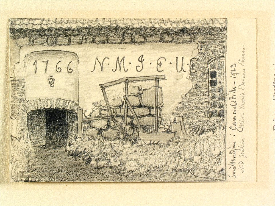Gästrikland, Torsåkers sn. Smältsmedjan i Gammestilla - Nordiska museet - NMA.0088807