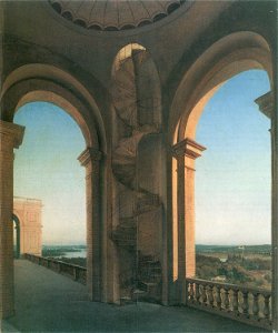 Blick vom Belvedere auf dem Pfingstberg auf die Havellandschaft bei Potsdam und Schloss Babelsberg