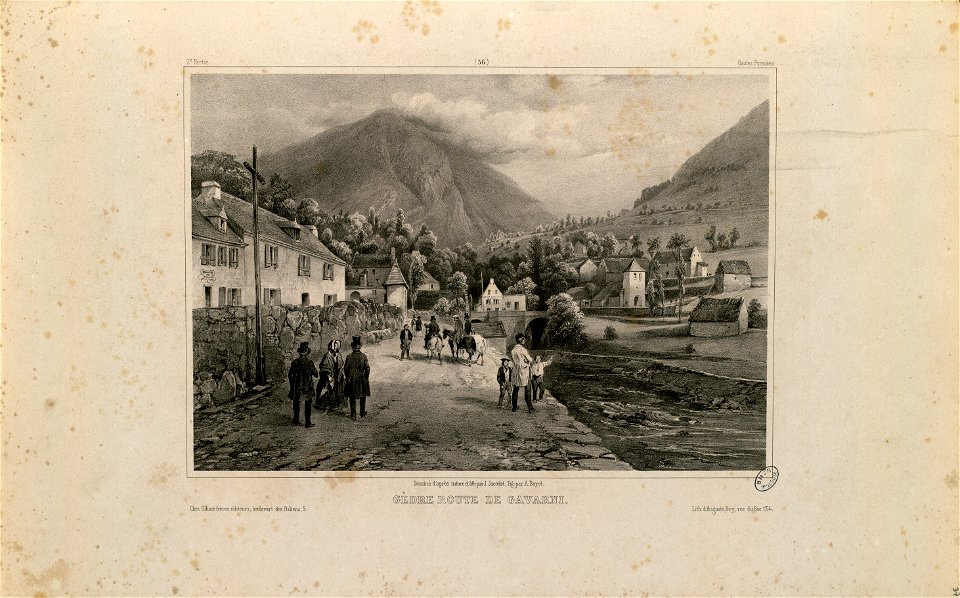 Gèdre route de Gavarni (Hautes Pyrénées) - Fonds Ancely - B315556101 A JACOTTET 2 039
