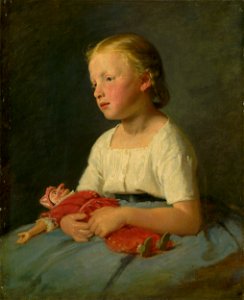 Gyula Benczúr - Little Girl with a Doll - O 85 - Slovak National Gallery