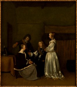 Gérard ter Borch - Conversation galante - PDUT931 - Musée des Beaux-Arts de la ville de Paris
