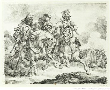 Géricault - Artillerie à cheval de la Garde impériale changeant de position, btv1b100290581