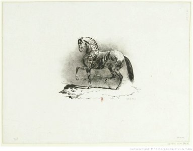 Géricault - Cheval au trot, btv1b100281241