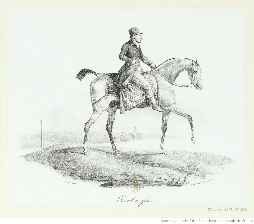 Géricault - Cheval anglais, btv1b100287249