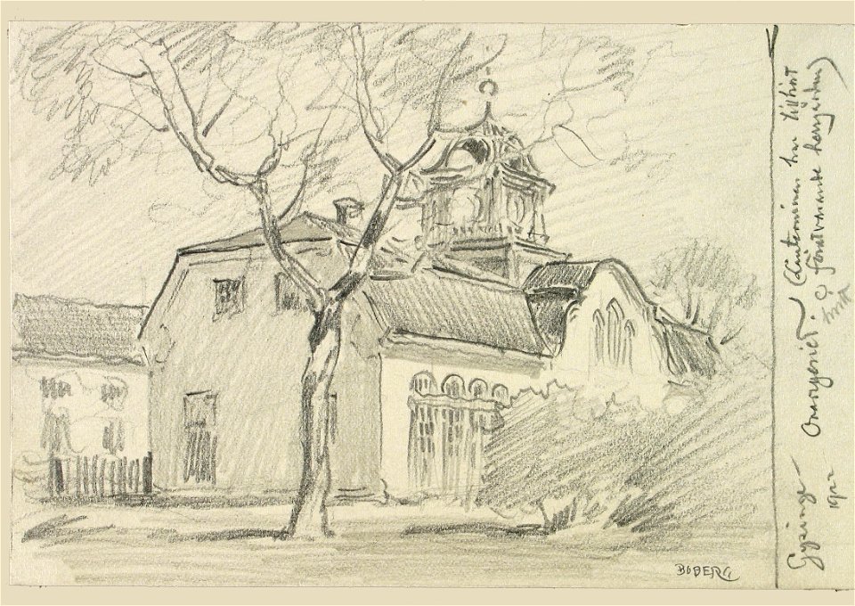 Gästrikland, Österfärnebo sn. Gysinge, orangeriet. Lanterninen har tillhört förutvarande herrgården - Nordiska museet - NMA.0088810