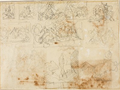 Géricault - Eleven Compositional Sketches, 1813-14
