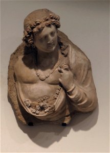Génie aux fleurs. Hadda. Musée des arts asiatiques - Guimet