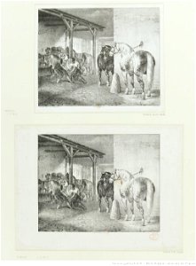 Géricault - Hangar de maréchal ferrant, 3e état, btv1b100281224