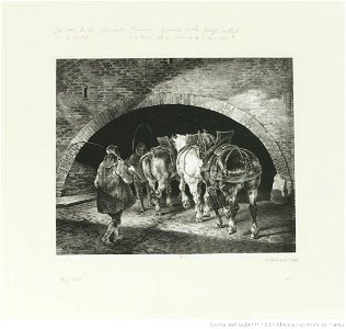 Géricault - Entrance to the Adelphi Warf, 1er état, btv1b10028939q