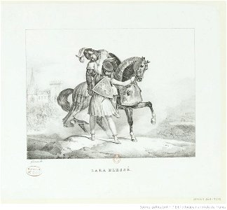 Géricault - Lara blessé, 4e état, btv1b100288917