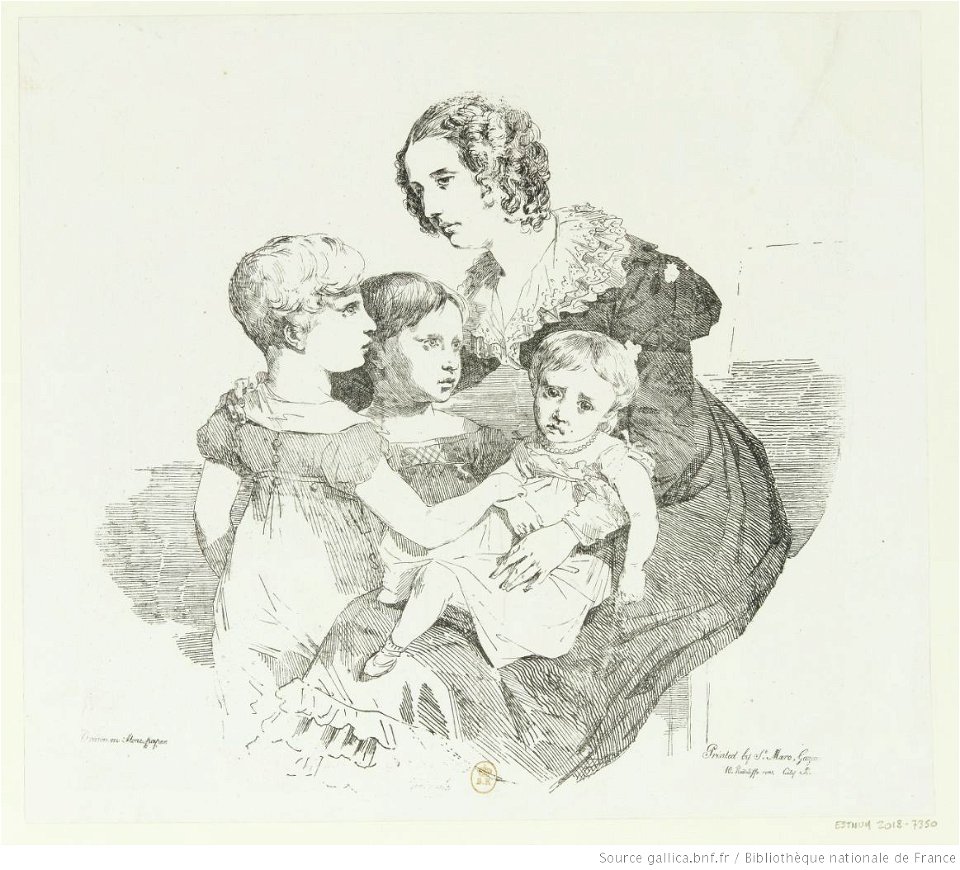 Géricault - La jeune femme et les trois enfants, btv1b10029008z