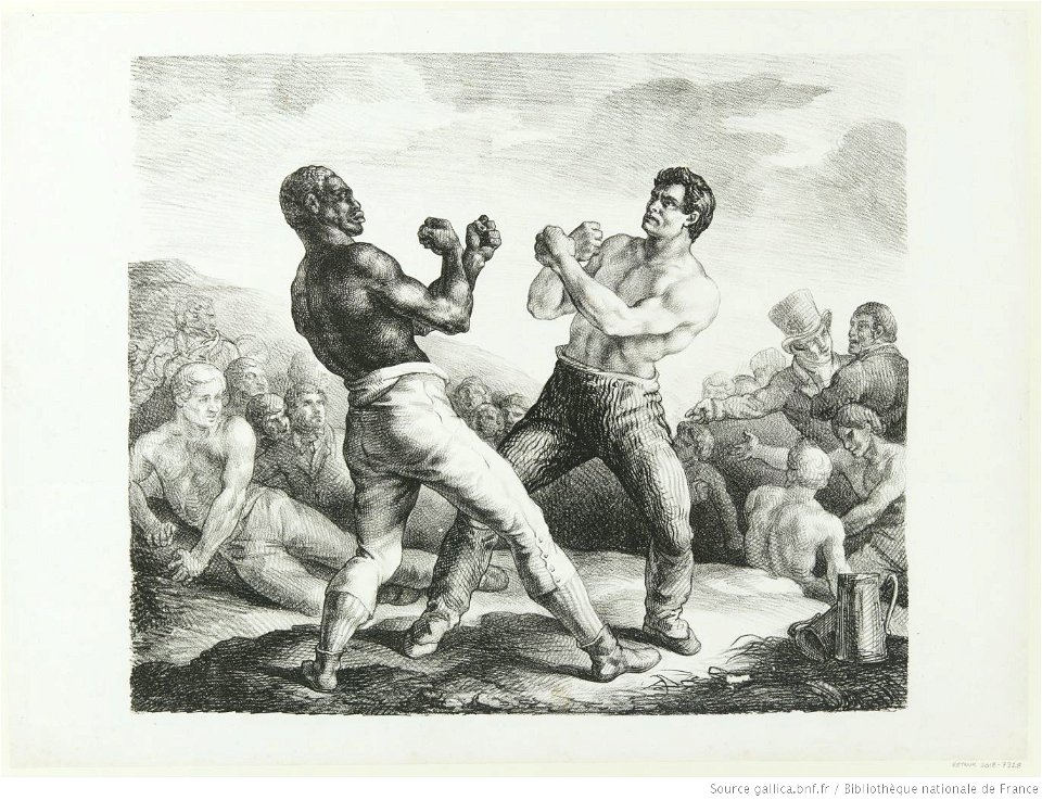 Géricault - Boxeurs, 1er état, btv1b10029118r