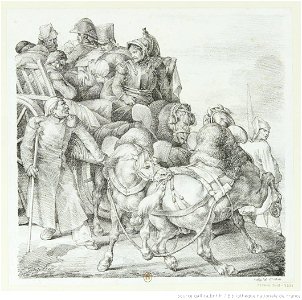 Géricault - Chariot chargé de soldats blessés, 2e état, btv1b100291033