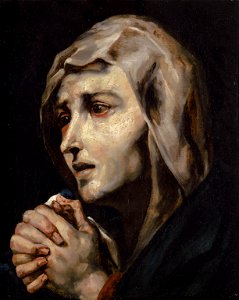 Géricault - Mater dolorosa, copie d'après Ribera, um 1811–1815