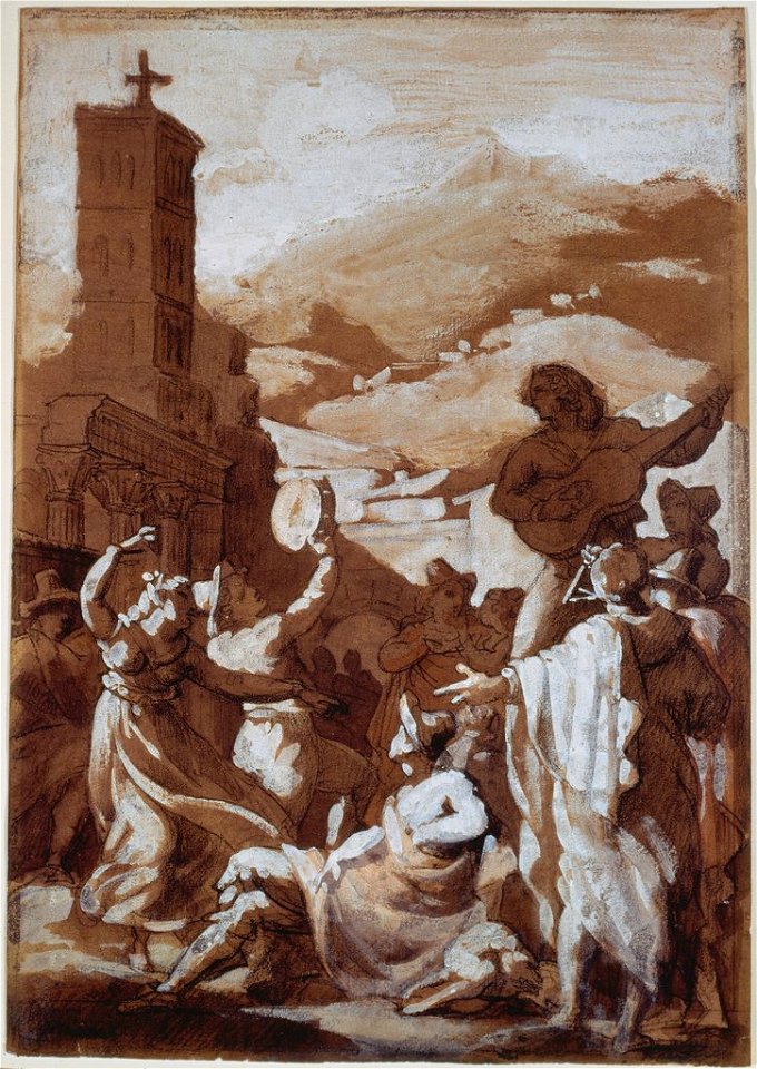 Géricault - Neapolitan Dance Tarantella, 1817