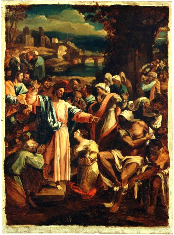 Géricault (zugeschrieben) - The raising of Lazarus, um 1820
