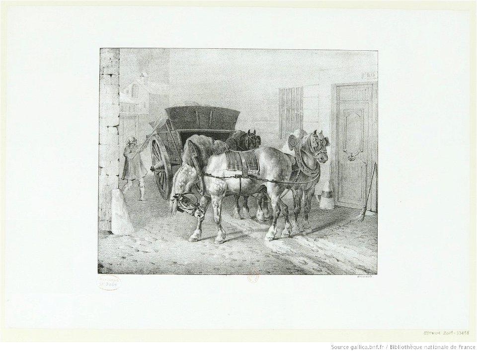 Géricault - Les Boueux, 4e état, btv1b10028623g