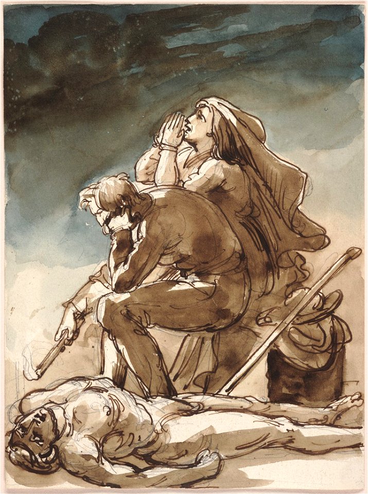 Géricault - Parents Mourning Over Their Dead Son, 1819